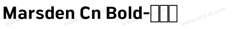Marsden Cn Bold字体转换